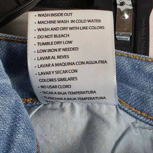 KanCan High Rise Skinny Jeans 7/27 Light Wash Distressed - Picture 10 of 13